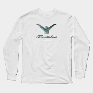 Thunderbird Emblem with Script Long Sleeve T-Shirt